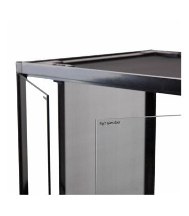 Terrarium étanche en verre/aluminium