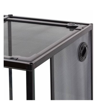 Terrarium étanche en verre/aluminium