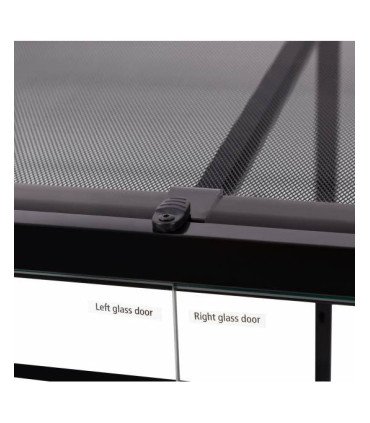 Terrarium étanche en verre/aluminium