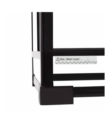 Terrarium étanche en verre/aluminium