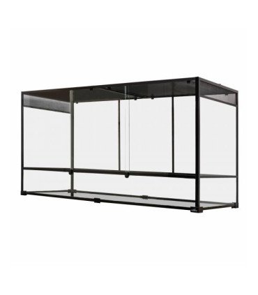 Terrarium étanche en verre/aluminium