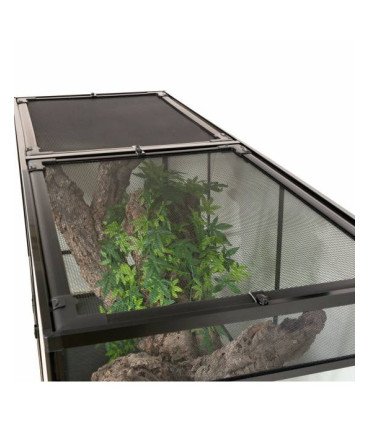 Terrarium étanche en verre/aluminium