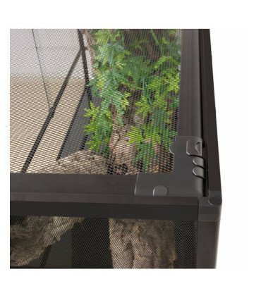 Terrarium étanche en verre/aluminium