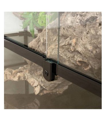 Terrarium étanche en verre/aluminium