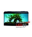 Aquarium START UP 80 LED bombé équipé - Noir - 80x35x40 cm