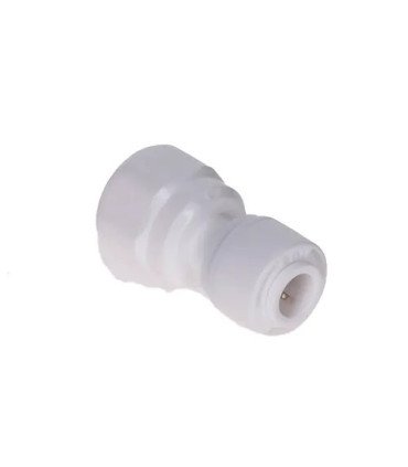 Raccord femelle à visser et à clipser pour tuyau 1/4