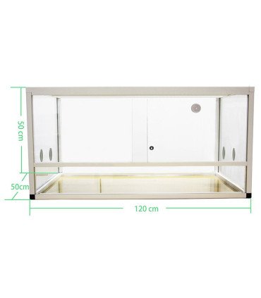 Terrariums aluminium Elegance 120x50x50 white