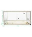 Terrariums aluminium Elegance 120x50x50 white