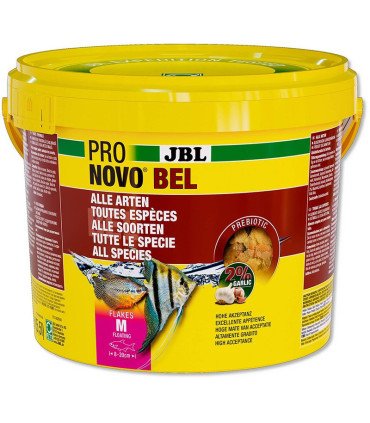 JBL PRONOVO BEL Flakes M – Nourriture pour poissons d’aquarium en flocons, 100ml à 5.5L