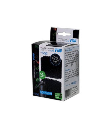 Mousse avec charbon pour filtre V100 x2pcs