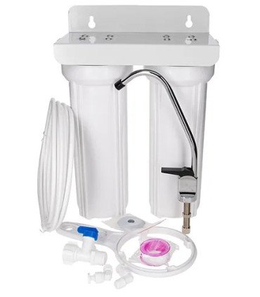 Porte filtre double 10 blanc