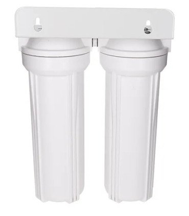 Porte filtre double 10 blanc