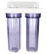 Porte filtre double 10 transparent
