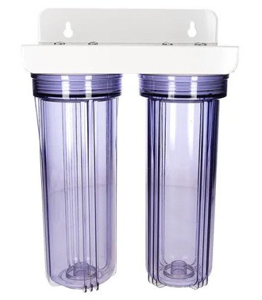 Porte filtre double 10 transparent