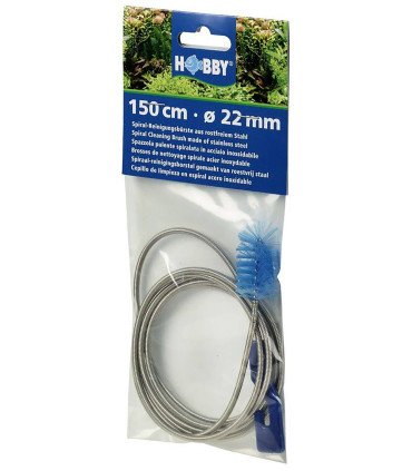 HOBBY Brosse de nettoyage spiralée 150 cm, Diam. 20 mm, s.s.