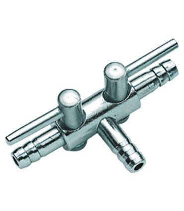 HOBBY Robinet à air en métal 4 - 6, 2 conduits s.s.