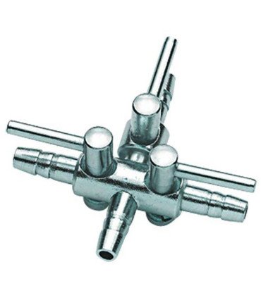 HOBBY Robinet à air en métal 4 - 6, 3 conduits s.s.