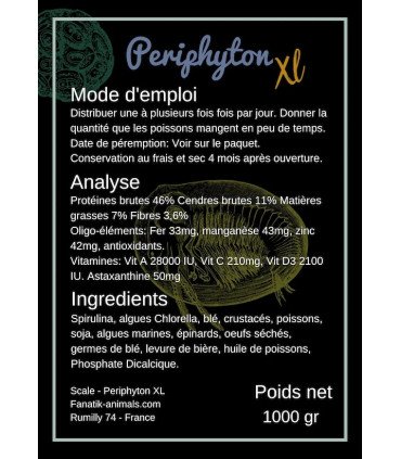 Scale Périphyton XL - Nourriture pour végétariens première qualité