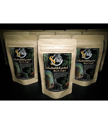 Scale Intestinal Fish Protect - Aliment enrichi en vermifuges naturels pour tout poissons.