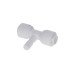 Raccord en T ''Stem/plug'' pour tuyau 1/4